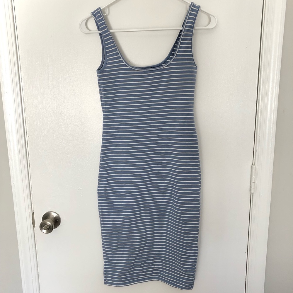 Striped bodycon dress